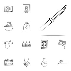 knife, gang, criminal icon. mafia icons universal set for web and mobile