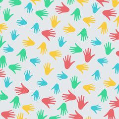 diversity hand pattern vector illustration