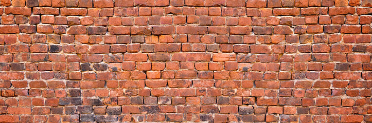 Old brickwork texture. Vintage brick wall background