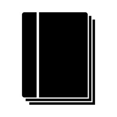 Simple book icon - vector