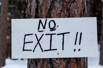 A No Exit Sign