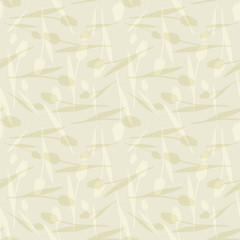 Vector illustration of abstract, stylized tulips in shades of cream and white. Perfect for scrapbooking, wallpaper, fashion design, notebook cover projects.