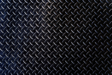 iron plate black texture background old weathered metal diamond plate