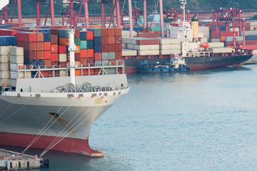 Cargo port in Hong Kong
