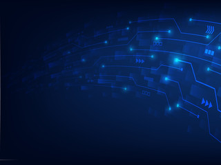 Abstract technology circuit board background.