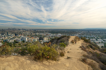 Runyon Canyon Park, a popular hiking area in Los Angeles