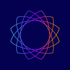 Mandala Abstract Flower Yoga Background Geometric