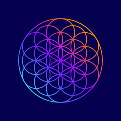 Mandala Abstract Flower Yoga Background Geometric