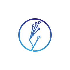 Technology icons template,vector design for tech industry companies, Connection, networking, illustration element
