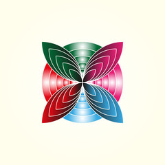 leaf icon template, creative logo design , nature, illustration element -vector