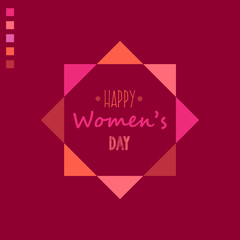 Happy Women's Day. Feminism slogans and inspirational quotes for women. vector illustration.