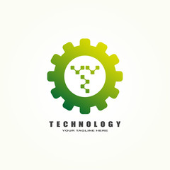 Technology icons template,vector design for tech industry companies, Connection, networking, illustration element