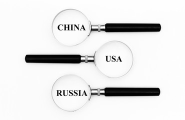 China Russia and USA in the focus