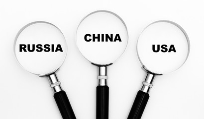 China Russia and USA in the focus