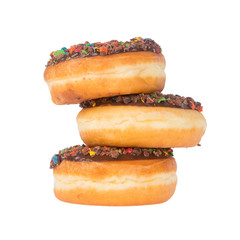 donut or donut with concept on a background.