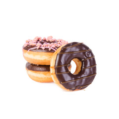 donut or donut with concept on a background.