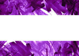 Watercolor purple, Violet background. Watercolor abstract spot, purple splash of paint, blot, divorce, color. Vintage pattern for different design and decoration. purple, Violet  paint color. 
