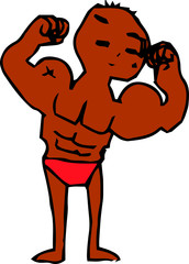 graffiti-style person illustration