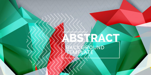 Low poly design 3d triangular shape background, mosaic abstract design template