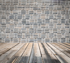 old room with brick wall