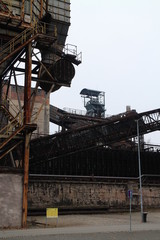 Fototapeta na wymiar Former iron and steel Works in Vítkovice, Ostrava, Czech republic