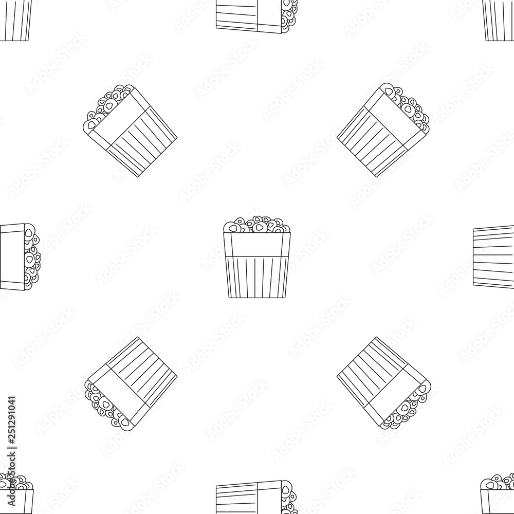 Poster paper popcorn box pattern seamless vector repeat geometric for any web design