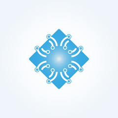 Robotic technology icon