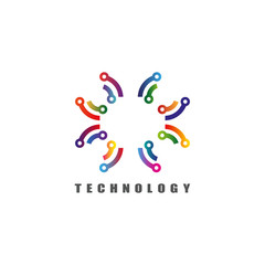 Robotic technology icon