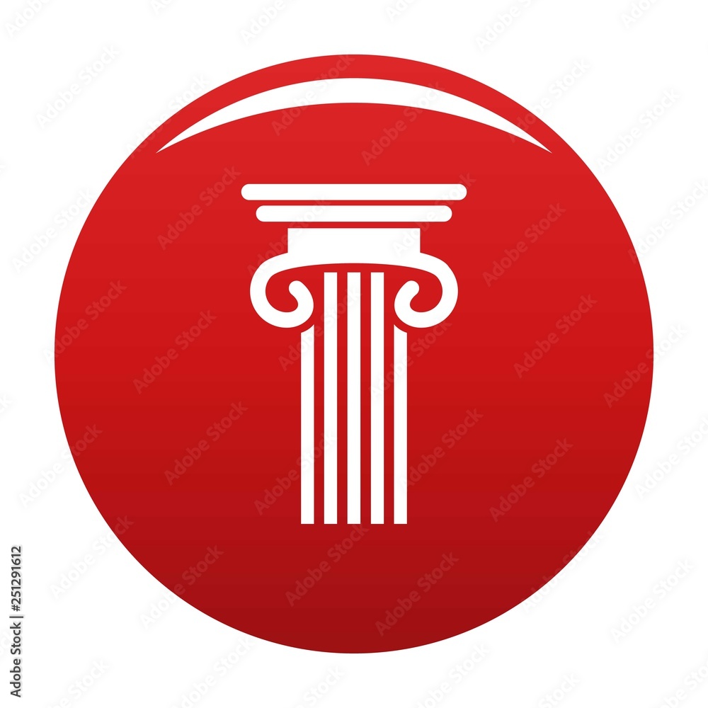 Poster double columned column icon. simple illustration of double columned column vector icon for any desig