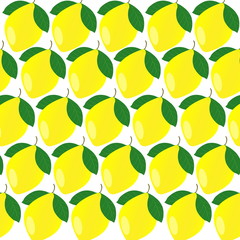 Lemons on white isolated background