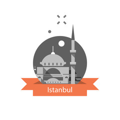  Istanbul symbol, Sultan Ahmed Mosque or Blue Mosque, famous landmark, Turkey travel destination, culture and architecture