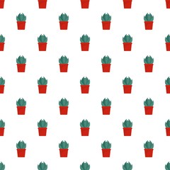 House cactus pot pattern seamless vector repeat for any web design