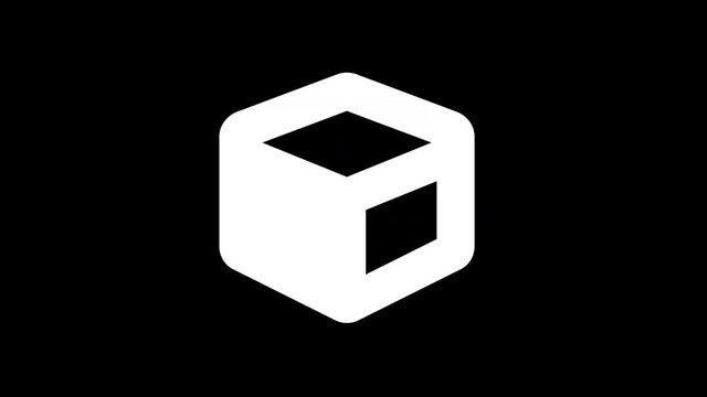 From the Glitch effect arises cube symbol. Then the TV turns off. Alpha channel Premultiplied - Matted with color black