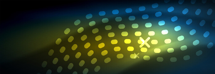 Fototapeta premium Motion vector illustration. Network digital concept. Abstract futuristic backdrop. Abstract pattern. Big data visualization. Background abstract technology communication data science.