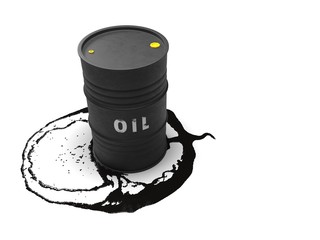 illustration on the topic of oil and dependence on oil products 3d render