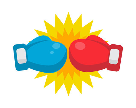 recommend clip art: boxing gloves and the beginning of the fight