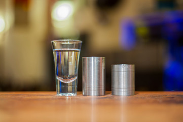 Shot on the table with blur background 