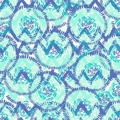 Fototapeta premium Abstract Ikat and boho style handcraft fabric pattern. Traditional Ethnic design for clothing and textile background, carpet or wallpaper