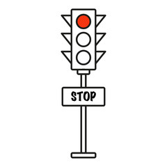 Traffic light interface icons - 251295604