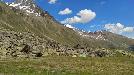 Beautiful mountain landscape in the morning