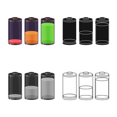 Isolated object of electricity and electric icon. Collection of electricity and energy stock vector illustration.