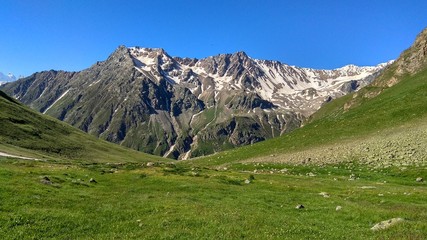 Caucasus mountain landscape