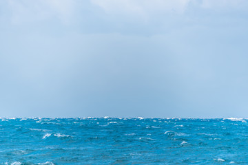 Southern Italian Mediterranean Coast on a Windy Day
