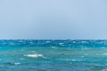 Southern Italian Mediterranean Coast on a Windy Day