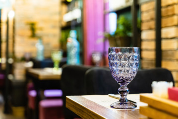 Interior of cozy restaurant
