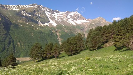 Caucasus mountain landscape
