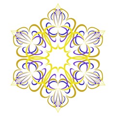 Abstract mandala. Vector Illustration, ornamental floral pattern.	