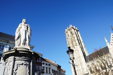 Obraz premium Malines : Cathédrale Saint-Rombaut (Belgique)