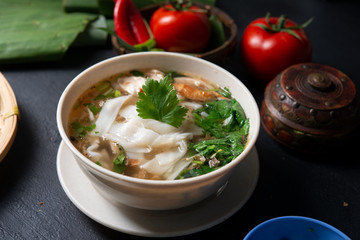 Chicken Kway Teow Soup