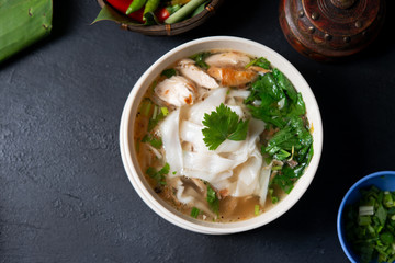 Chicken Kway Teow Soup